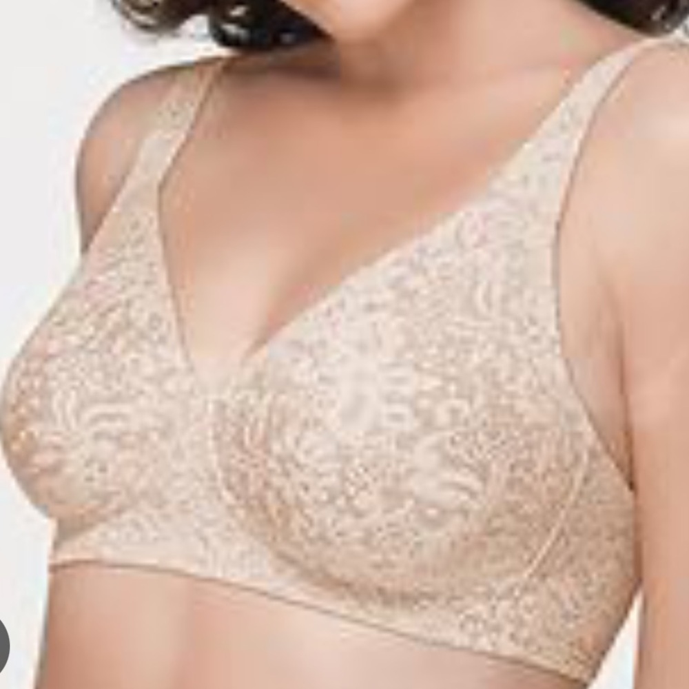 Wacoal Halo wireless Lace Adjustable Strap Soft Cup Bra 36D - Picture 1 of 11